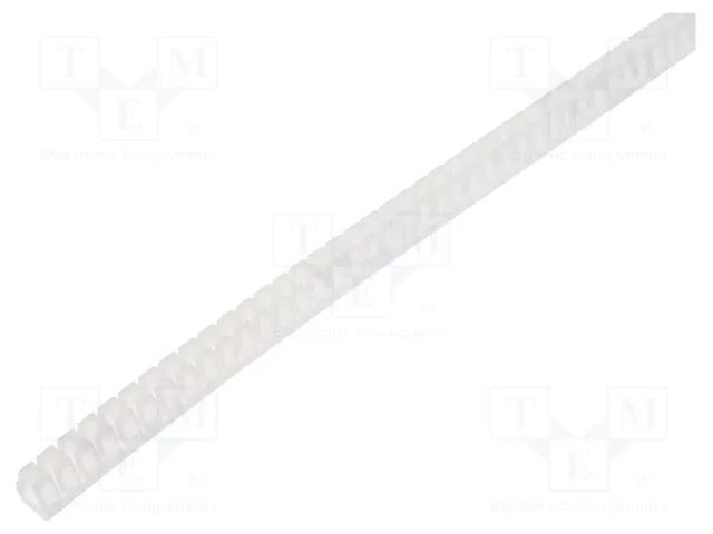 Hole and edge shield; polyetylene; L: 10m; natural; H: 5.4mm; W: 5mm FIX&FASTEN KG-020