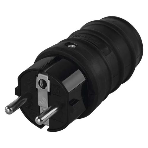 Rubber Plug  for extension cord, black, EMOS P0050