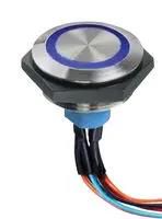 ILLUM PB SW, SPDT, 1A, 30VDC, WIRE LEAD AV5112F102074BK