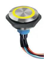 ILLUM PB SW, SPDT, 1A, 30VDC, WIRE LEAD AV5512F102074BK