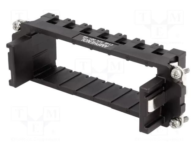 Frame for modules; female; size E24; C146,heavy|mate M; 104x27mm AMPHENOL C146-S24001G8