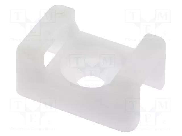 Holder; screw; polyamide; natural; B: 5mm; H: 9mm; L: 23mm; T: 9mm KSS WIRING HC-2S
