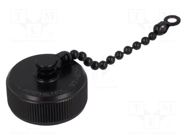 Protection cover; internal thread,threaded joint; black; 97 AMPHENOL 97-60-14.621