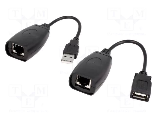 USB extender; RJ45 socket,USB A socket; USB 2.0; 480Mbps; 40m GOOBAY A-USB-EXTENDER.02
