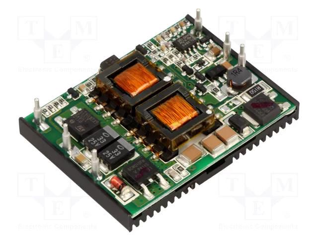Converter: DC/DC; 15W; Uin: 18÷72VDC; Uout: 12VDC; Iout: 1.25A; PCB MEAN WELL NSD15-48S12