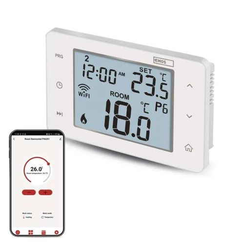 Room programmable wired WiFi GoSmart thermostat P56201, EMOS P56201