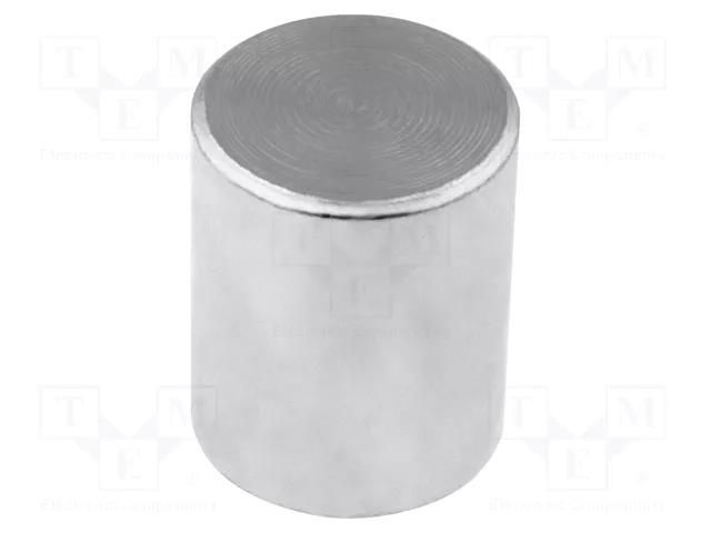Magnet: permanent; neodymium; 24N; Ø: 10mm; H: 20mm; steel ELESA+GANTER GN52.1-ND-10-1