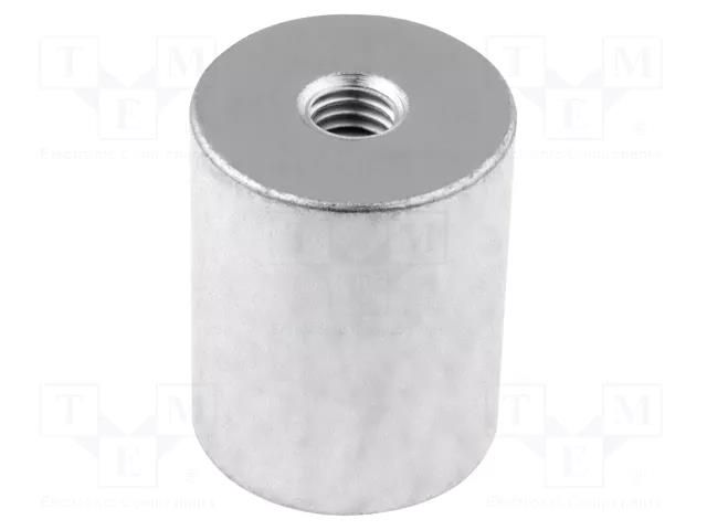 Magnet: permanent; neodymium; 8N; Ø: 8mm; H: 20mm; steel ELESA+GANTER GN52.2-ND-8