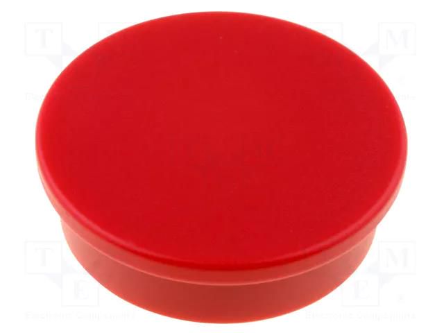 Magnet: permanent; neodymium; 27N; Ø: 30mm; H: 8.5mm; plastic ELESA+GANTER GN53.1-ND-30-RT