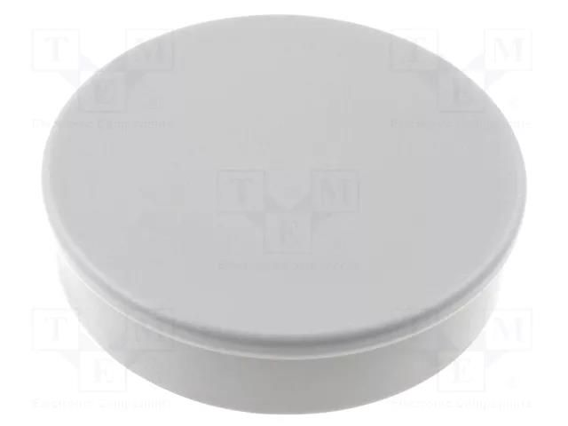 Magnet: permanent; neodymium; 14N; Ø: 25mm; H: 8.5mm; plastic ELESA+GANTER GN53.1-ND-25-GR