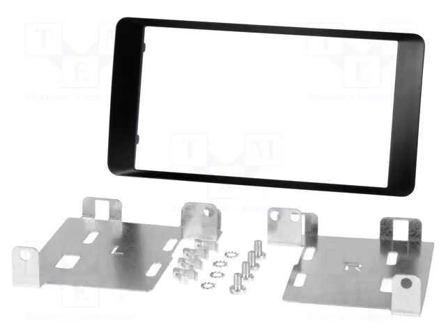 Radio frame; Mitsubishi; 2 DIN; matt black PER.PIC. RAM-40.486