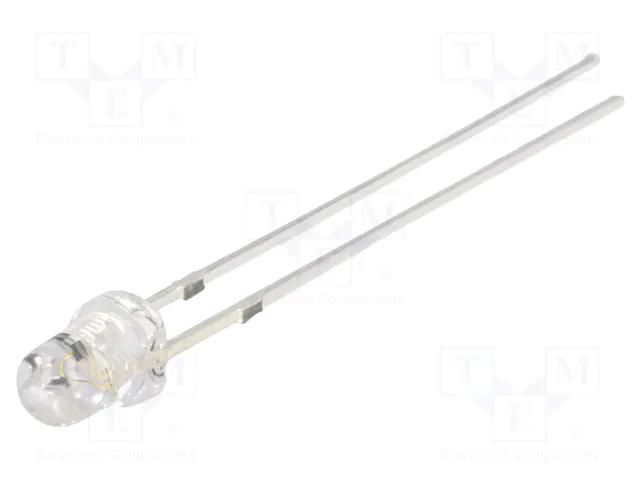 LED; blue; 3mm; blinking; 1560÷2200mcd; 30°; 3÷4.5VDC; 20mA OPTOSUPPLY OSB5SS3131A