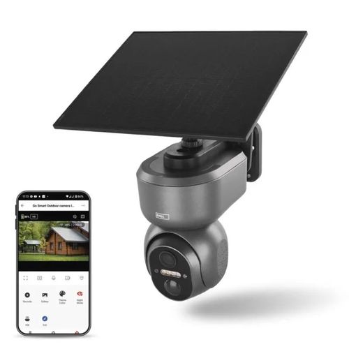 GoSmart Outdoor pivoting camera IP-6000 OWL with 4G/LTE, grey, EMOS H4058