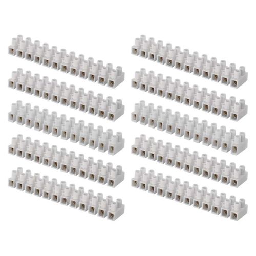 Terminal block 12×10,00 mm white, EMOS A4003 8595025359063