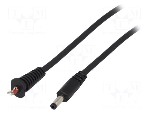 Cable; 2x1mm2; wires,DC 4,0/1,7 plug; straight,Sony; black; 1.5m BQ CABLE DC.CAB.1010.0150