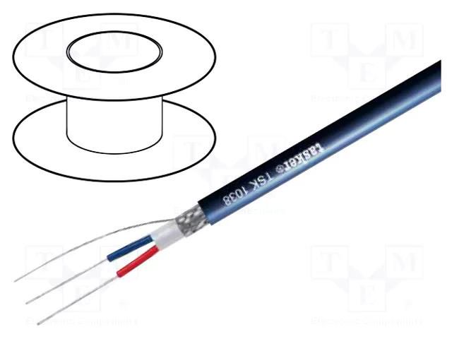 Wire: DMX; 2x0.35mm2; stranded; 110Ω; -15÷70°C; Colour: dark blue TASKER TAS-TSK1038DB