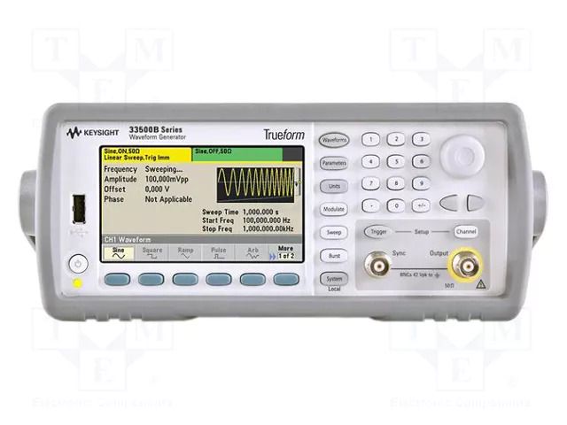 Laboratory generator: function; 30MHz; LCD TFT 4,3"; 480x272 KEYSIGHT 33519B