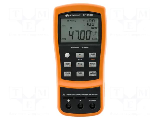 LCR meter; LCD; (20000); C accuracy: ±(0.5%+5digit); 184x87x41mm KEYSIGHT U1731C