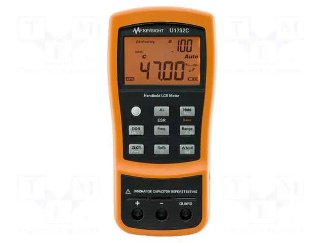 LCR meter; LCD; (20000); C accuracy: ±(0.5%+5digit); 184x87x41mm KEYSIGHT U1732C