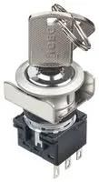 KEYLOCK SWITCH, DPDT, 2 POS, 5A, 250VAC LB6MK-2ST5A