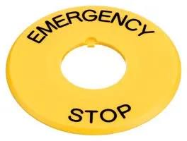 NAMEPLATE, E-STOP SWITCH HAAV-27