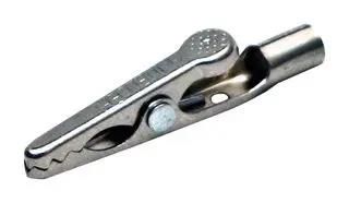 MINI ALLIGATOR CLIP W/BARREL, 5A, 4.8MM BU-30BL