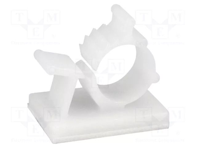 Self-adhesive cable holder; 7.9÷10.3mm; polyamide; natural FIX&FASTEN FIX-AWC-1