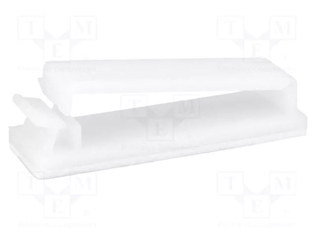 Self-adhesive cable holder; polyamide; 31.5mm; natural; UL94V-2 FIX&FASTEN FIX-FCU-1