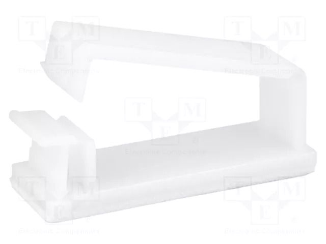 Self-adhesive cable holder; polyamide; 27mm; natural; UL94V-2 FIX&FASTEN FIX-FCU-2