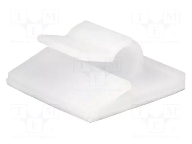 Self-adhesive cable holder; 5.2mm; polyamide; natural; UL94V-2 FIX&FASTEN FIX-WCT-5