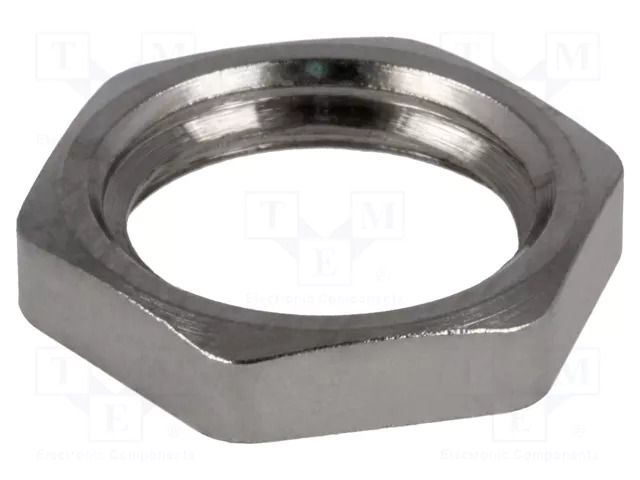 Nut; M12; brass; 15mm; Pitch: 1.5; Plating: nickel HELUKABEL HELU-90175