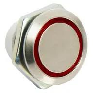 ILLUM PB SW, SPST-NO-DB, 0.15A, 28V, RED 48M-112R