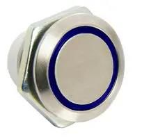 ILLUM PB SW, SPST-NO-DB, 0.15A, 28V, BLU 48M-112B