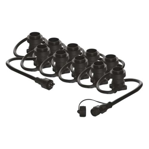 Interconnecting light chain for 10x E27 bulbs without lead, 7.35 m, outdoor and indoor, EMOS DCPZ02 8592920094037