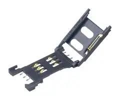 SIM/SAM MEMORY SOCKET, 6POS C70710M0065222A