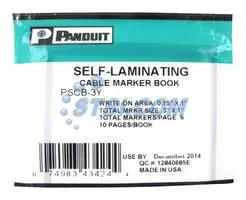 WIRE & CABLE MARKER, 25.4X 76.2MM, WHT PSCB-3Y