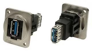 USB ADAPTER, 3.0 TYPE A-TYPE A, RCPT CP30205NM3