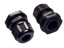 CABLE GLAND, NYLON, 6MM-12MM, BLACK,PK10 PP001675