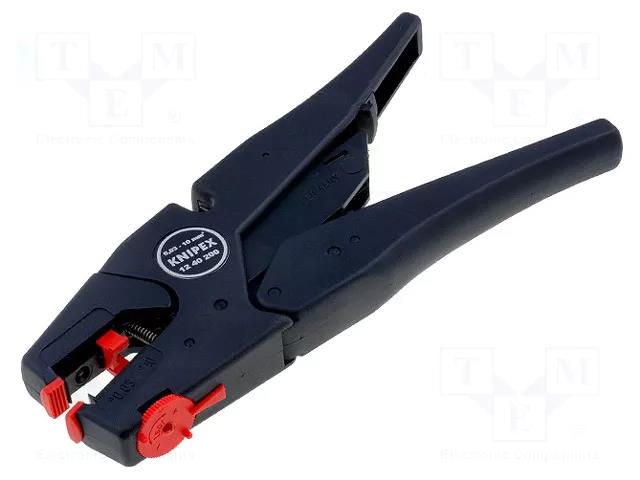 Stripping tool; 0.03÷10mm2; Wire: round,flat,multi-core; 200mm KNIPEX KNP.1240200