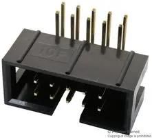 CONN, HEADER, R/A, 10POS, 2ROW, 2.54MM MC-254-10-00-RA-DIP