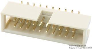 CONNECTOR, HEADER, 20POS, 2ROW, 2.54MM MC-254-20-00-ST-SMD