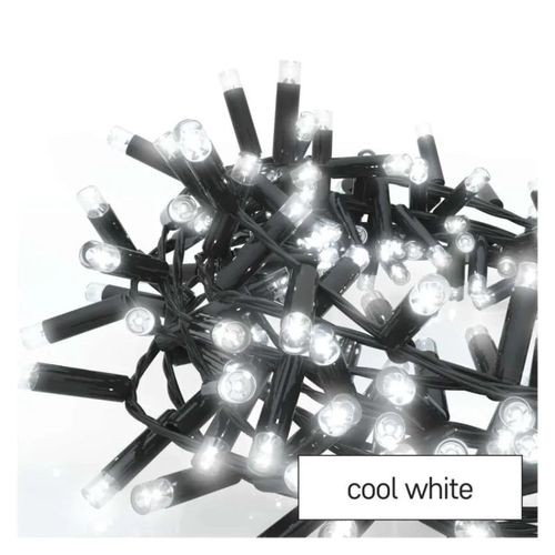 Profi LED intercon. chain, black – hedgehog, 3 m, outdoor and indoor, cool white, EMOS D2BC01 8592920094648