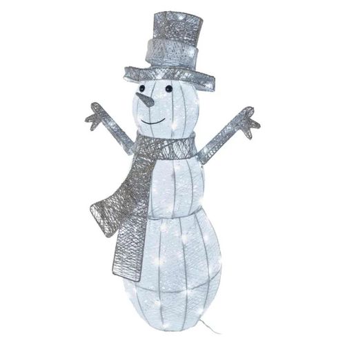 LED Christmas snowman, rattan, 82 cm, indoor and outdoor, cool white, timer, EMOS DCFC33 8592920122112