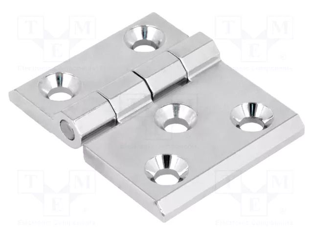 Hinge; Width: 63mm; zinc and aluminium alloy; chromium plated RST ROZTOCZE 3.509.11