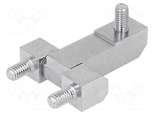 Hinge; Width: 45mm; zinc-plated steel; H: 37mm; Ext.thread: M6 RST ROZTOCZE 3.ST22.001