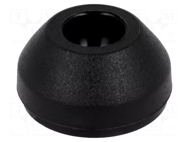 Foot; Base dia: 24mm; polyamide; H: 12.4mm; Mount.hole diam: 10mm FATH FA-098M025KG