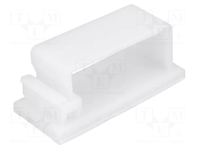 Self-adhesive cable holder; polyamide; natural; UL94V-2 FIX&FASTEN FCA-5