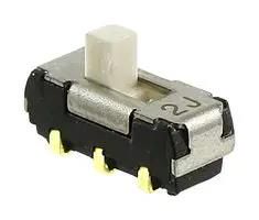 SLIDE SWITCH, DPDT, 0.2A, 12VDC, SMD CL-SB-22A-02T