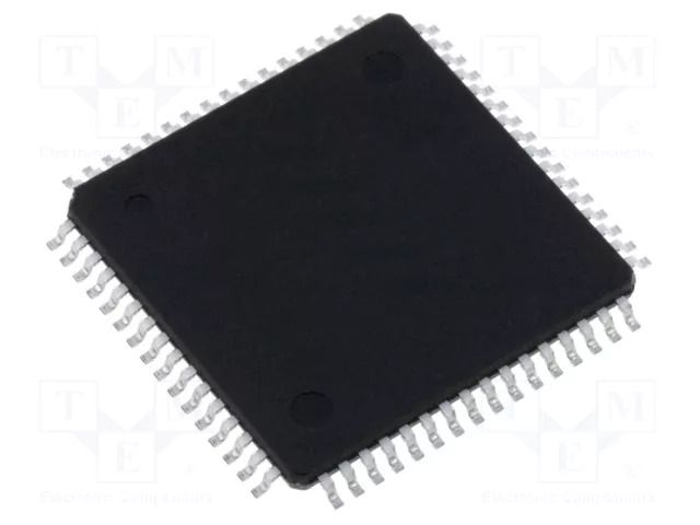 IC: AVR microcontroller; TQFP64; Ext.inter: 50; Cmp: 4; ATXMEGA MICROCHIP TECHNOLOGY ATXMEGA192A3U-AU
