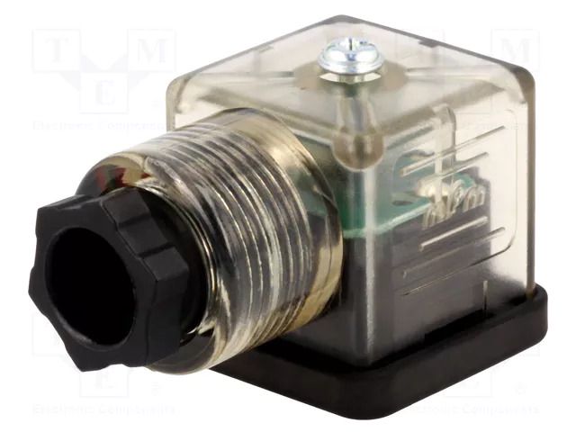 Connector: valve connector; plug; form A; 18mm; female; PIN: 3; 24V MOLEX MX-1210640579